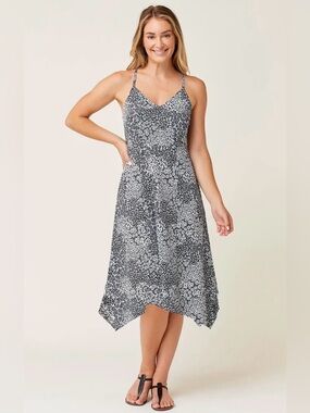 Krimson Klover Black and White Floral Midi Dress Size Small NWOT